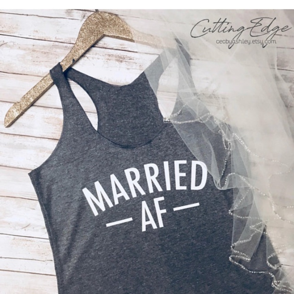 Married AF honeymoon tank. Super soft. New w/tag